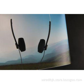 RoHS Airline 2 Ear Single Pin Hands Free Earbuds With 1.8m
